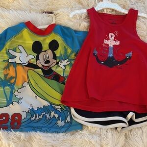 Boys/Girls 3t carters outfit and swim top